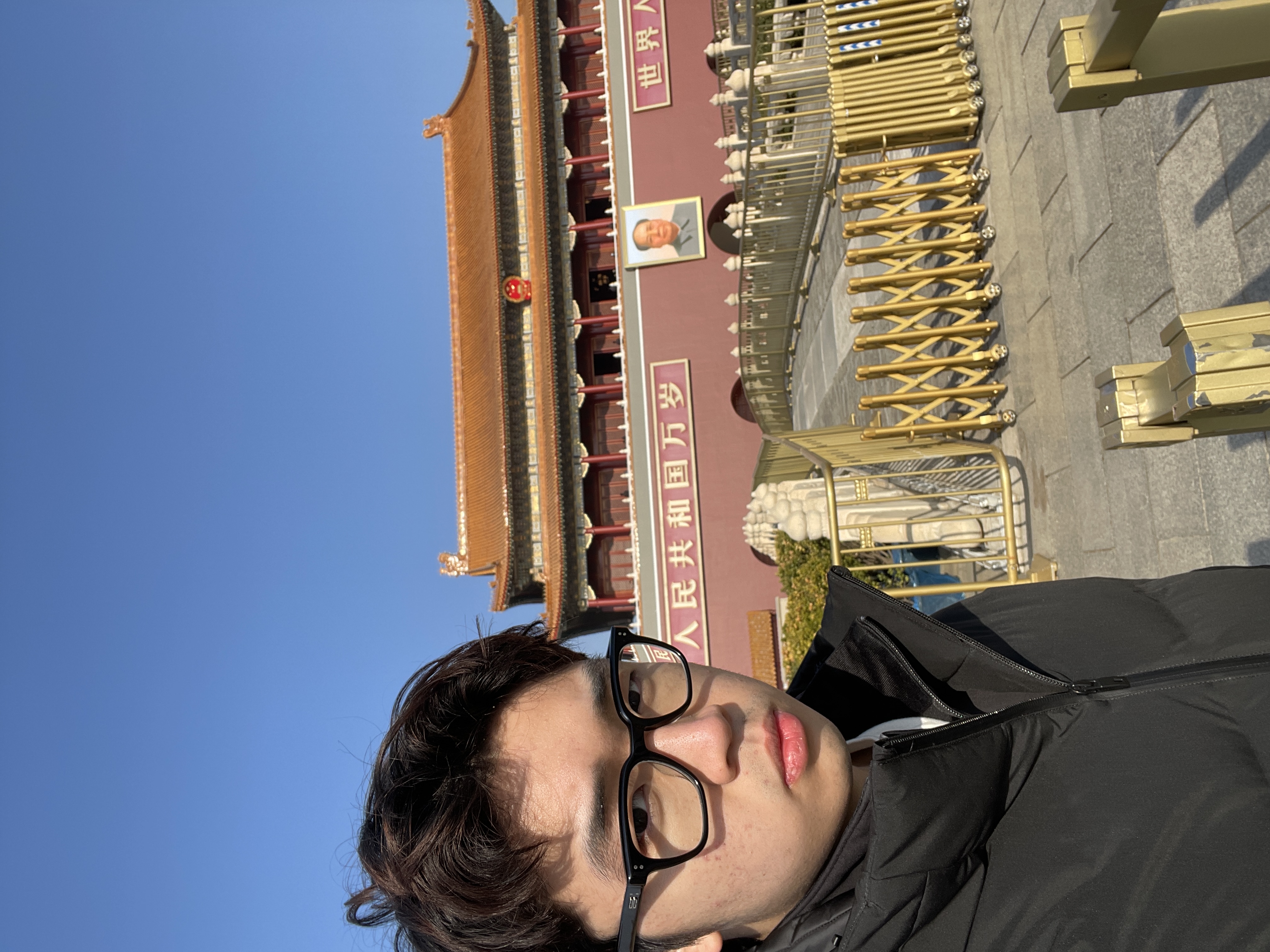 Benjamin at Tiananmen Gate, Beijing
